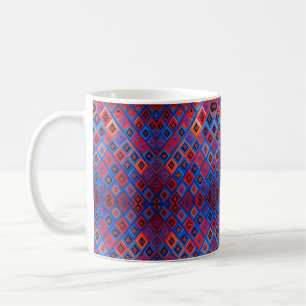 Elegant Zigzag Keramik Tasse