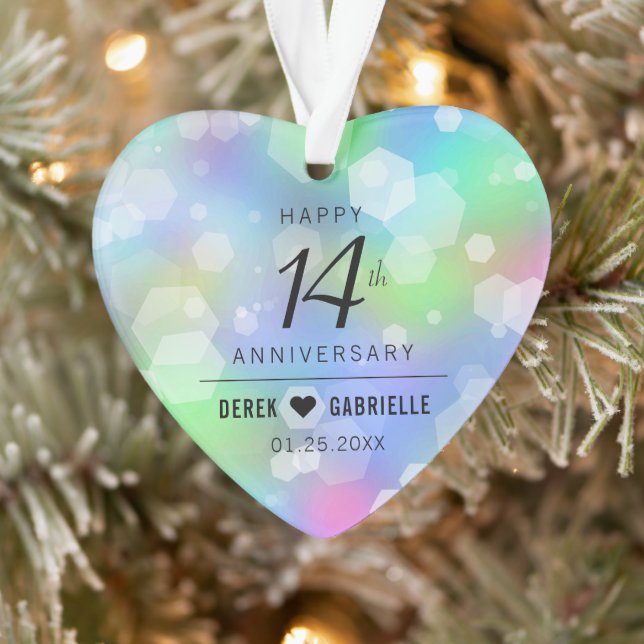 Élégante 14ème anniversaire du Mariage Opal (Arbre)