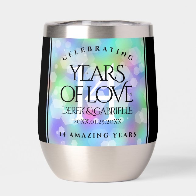 Élégante 14ème anniversaire du Mariage Opal (Arrière)