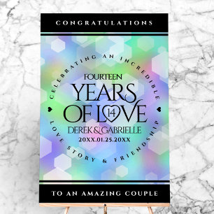 Élégante 14ème anniversaire du Mariage Opal