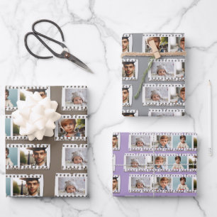 Elegante 16-Foto-Film-Negative Strips für alle Fäl Geschenkpapier Set