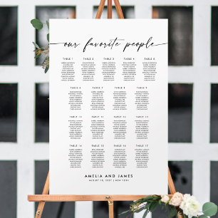 Elegante 17 Tische Bevorzugte Personen Sitzordnung Poster