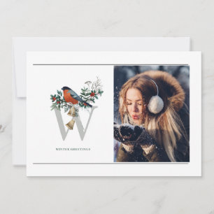 Elegante 1 Foto WINTERGRÜSSE Weihnachten 