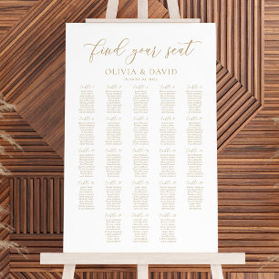 Elegante 23 Tische Finden Sie Ihren Platz Sitzplan Poster