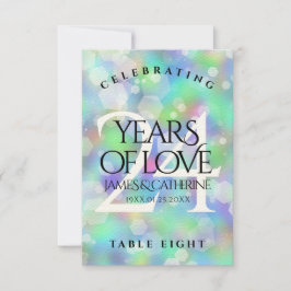 Elegante 24. Opal Wedding Anniversary Celebration Dankeskarte