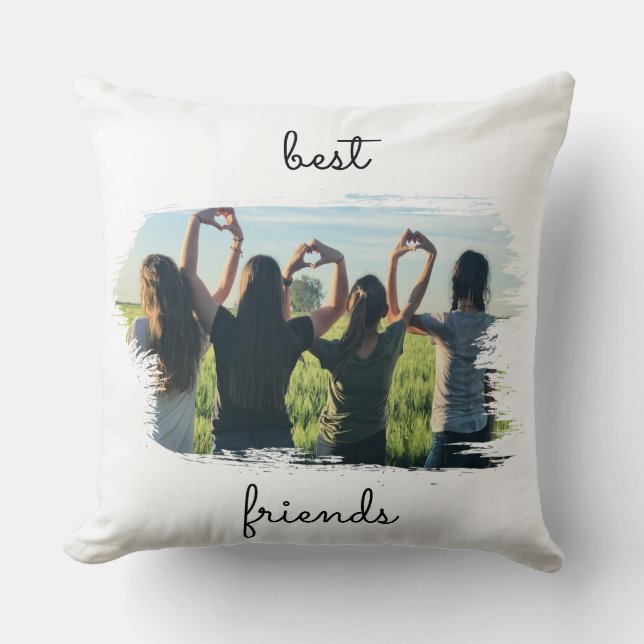 Elegante 2 BESTE FREUNDINNEN Die besten Freunde fü Kissen (Vorderseite)