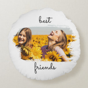 Elegante 2 BESTE FREUNDINNEN Die besten Freunde fü Rundes Kissen