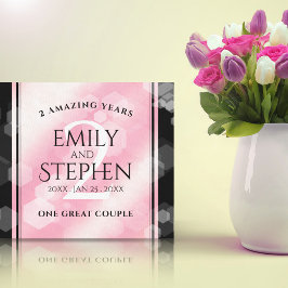 Elegante 2. Rose Quartz Hochzeitstag Leinwanddruck