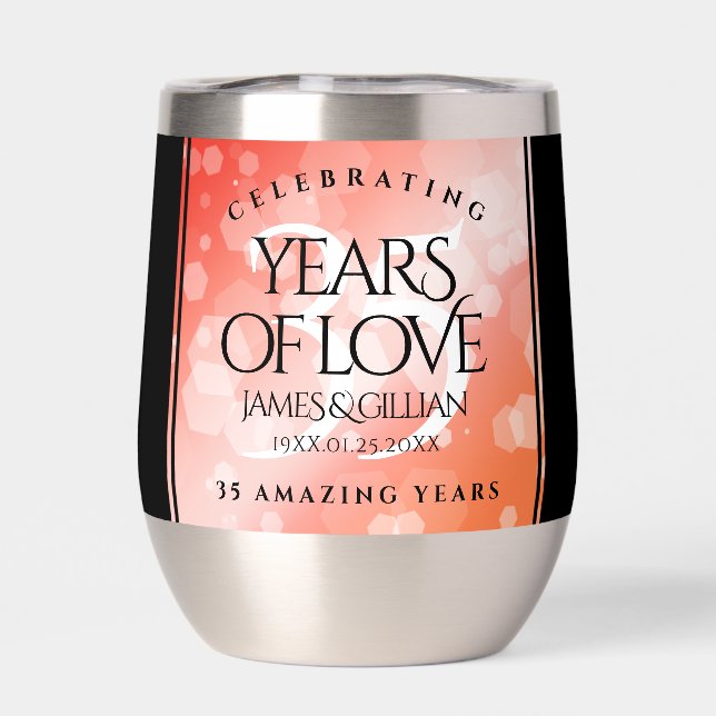 Elégante 35ème anniversaire de Mariage de corail (Arrière)