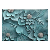 Elegante 3D Floral Relief