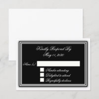 Elegante 3D-RSVP-Karte