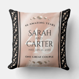 Elegante 46. Geburtstagsfeier der Perlen Kissen