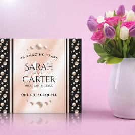 Elegante 46. Geburtstagsfeier der Perlen Leinwanddruck