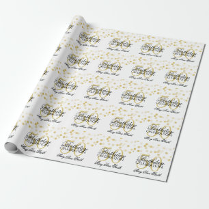 Elegante 50. geschenkpapier