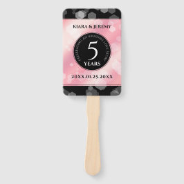 Elegante 5. Rose Quartz Hochzeitstag Fächer