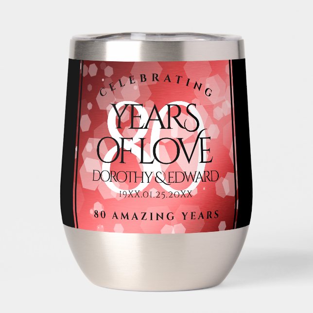 Elégante 80ème anniversaire du Mariage de Ruby (Arrière)