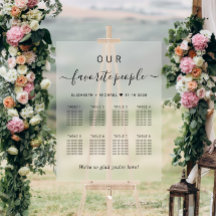 Elegante 8 Tafelhochzeiten Mattiert