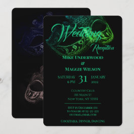 Elegante Abend Hochzeit Party Einladung