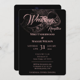 Elegante Abend Hochzeit Party Einladung