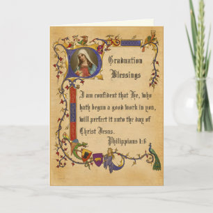 Elegante Abschluss-Religions-Kalligrafie-Karte Karte