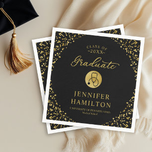 Elegante Abschlussfeier der Krankenpflegeschule in Serviette