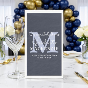 Elegante Abschlussfeier in Navyblau Serviette