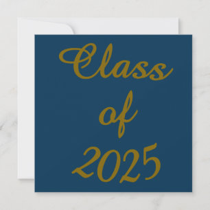 Elegante Abschlussklasse 202X Flachkarte