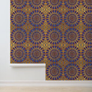 Elegante Abstrakt geometrische Moderne Lila und Go Tapete