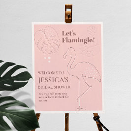 Elegante Abstrakt Lasse Flamingle Poster