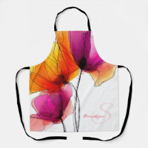 Elegante abstrakte Aquarell-Blumen-Design nach Maß