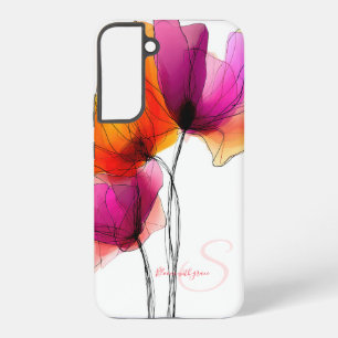 Elegante abstrakte Aquarell-Blumen-Design Samsung Galaxy Hülle