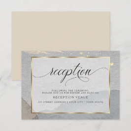 Elegante Abstrakte Aquarellfarben Splash Neutrale  Einladung