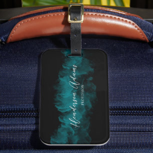 Elegante Abstrakte blaue Wolke Gepäckanhänger