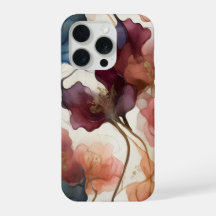 Elegante abstrakte Blumen-Handyhülle modernes Desi