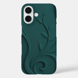 Elegante abstrakte florale Premium Mode iPhone 16 Hülle