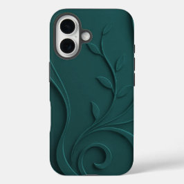 Elegante abstrakte florale Premium Mode iPhone 16 Hülle