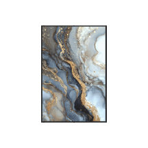 Elegante abstrakte Fluid Art Wanddekoration