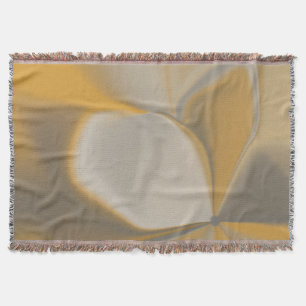 Elegante abstrakte gelbe weiße Blütenblatt-Ecke fl Decke