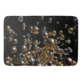 Elegante Abstrakte Geometrie-Explosion - Gold und  Badematte
