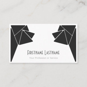 Elegante abstrakte, graue Dreiecke Mosaikfliesen Visitenkarte