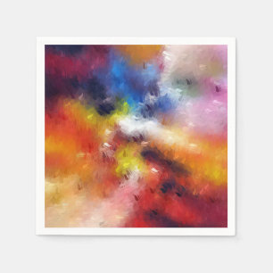 Elegante Abstrakte Kunstvorlage Moderne Farben Serviette