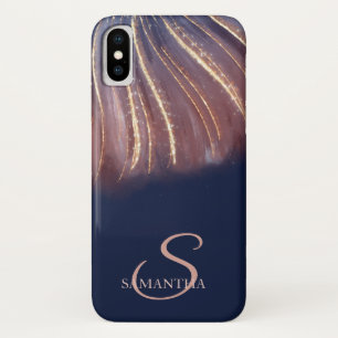 Elegante, Abstrakte Linien, Navy Blue Case-Mate iPhone Hülle