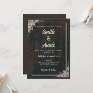 Elegante Abstrakte Malerei Einladung zur Hochzeit 