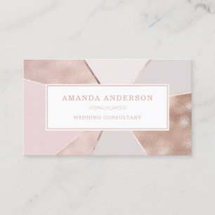 Elegante Abstrakte Rose  Visitenkarte