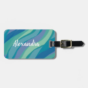 Elegante Abstrakte Wasserfarbe Gepäckanhänger