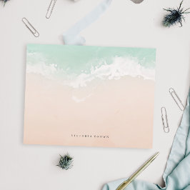 Elegante abstrakte Welle Personalisiert Stationery Mitteilungskarte