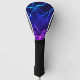 Elegante abstrakte Wellen - Blau und Purpur Golf Headcover