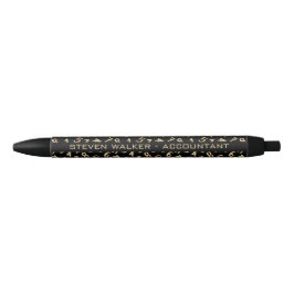 Elegante Accountant Numbers Chic Gold Personalisie Kugelschreiber