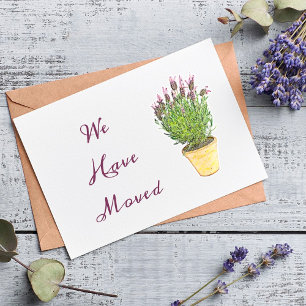 Elegante Adressänderung    Umzugsankündigung Postkarte