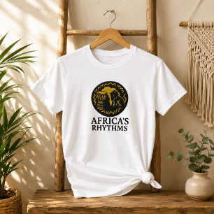 Elegante afrikanische Rhythmen tribaler Trommeltan T-Shirt
